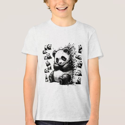 Charmanter Panda T - Shirt (Vorderseite)