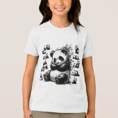 Charmanter Panda T - Shirt (Vorderseite)