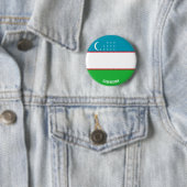 Charmanter Patriotischer Button in Usbekistan (Beispiel)