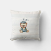 Charmanter Personalisierter Bär Kissen (Vorderseite)