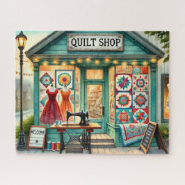 Charmanter Quilt Shop Vintage Nähkleider Puzzle