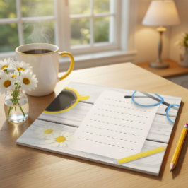 Charmanter Schreibtisch 40 Seiten Notepad mit Coff Notizblock