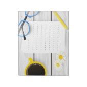 Charmanter Schreibtisch 40 Seiten Notepad mit Coff Notizblock (Rotiert)