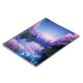 Charmanter See und umliegender Wald Notizblock (Linke Seite)