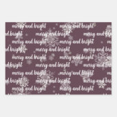 Charmanter Snowman Watercolor Winterwald Geschenkpapier Set (Vorderseite 3)