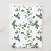 Charmanter Spaß farbenfroh Drei Fotos Weihnachten (Rückseite)