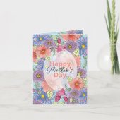 Charmanter Tag der botanischen Mutter mit Wasserfa Karte (Vorderseite)