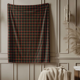 Charmanter Tartan-Throw für klassische Weihnachtsd Fleecedecke