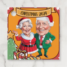 Charmanter Urlaub mit Rot-Gold-Karikatur