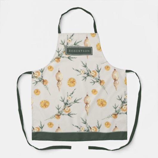 Charmanter warmer Winter mit eigenem Ambiente Schürze (Vorderseite)