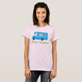 Charmanter Weihnachtscamper Retro Motorhome RV Xma T-Shirt (Vorne ganz)