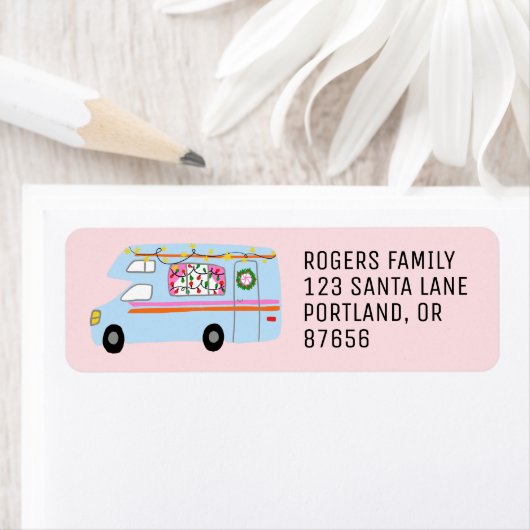 Charmanter Weihnachtscamper Vintag RV Xmas (Insitu)