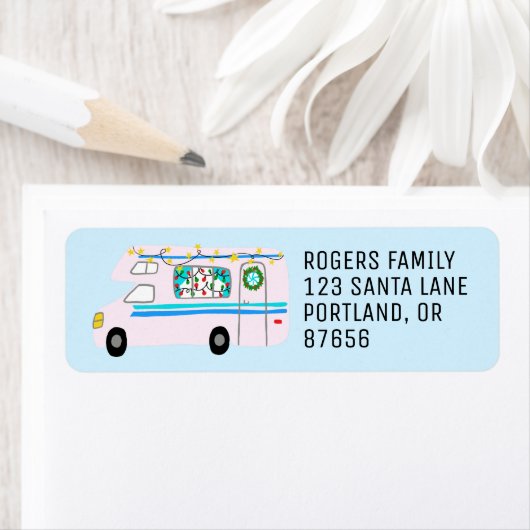 Charmanter Weihnachtscamper Vintag RV Xmas (Insitu)