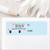 Charmanter Weihnachtscamper Vintag RV Xmas Geschen (Insitu)