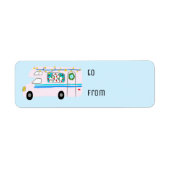 Charmanter Weihnachtscamper Vintag RV Xmas Geschen (Vorne)