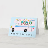 Charmanter Weihnachtscamper Vintag RV Xmas Karte (Vorderseite)