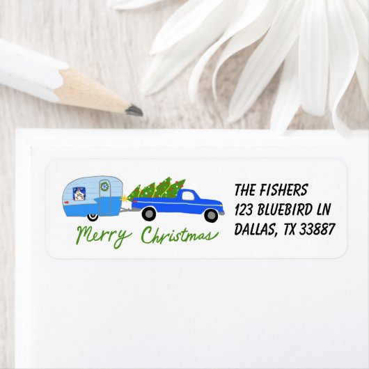 Charmanter Weihnachtscamper Vintager Anhänger RV X (Insitu)