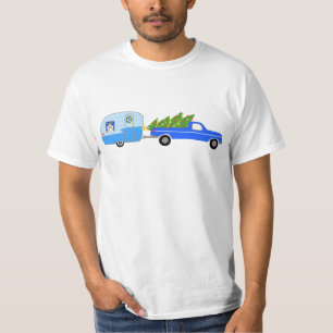 Charmanter Weihnachtscamper Vintager Trailer RV Xm T-Shirt