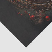 Charmanter Weihnachtsmann im antiken Rahmen Dekoup Seidenpapier (Detail)