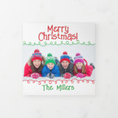 Charmanter WeihnachtsNewsletter mit monatlichen Fo Dreifach Gefaltete Urlaubskarte (Cover)