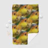 Charmanter Weißer Bündner Papagei Golfhandtuch (Insitu)