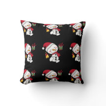 Charmanter Winterkissenfest Snowman