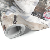 Charmanter Winterurlaub Haustiere Liebhaber Hund Geschenkpapier (Rolleneckpunkt)