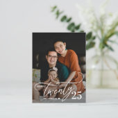 Charmantes 20-Happy New Year Foto Postkarte (Stehend Vorderseite)