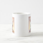 Charmantes 3D Osterhase mit festlichem Ei Kaffeetasse (Mittel)