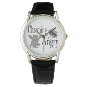 Charmantes, aber wütend kleines böses Zitat lustig Armbanduhr