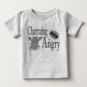 Charmantes, aber wütend kleines böses Zitat lustig Baby T-shirt