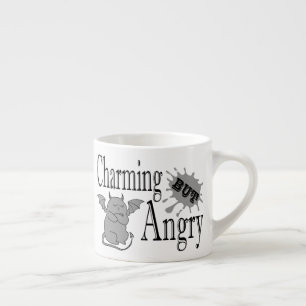 Charmantes, aber wütend kleines böses Zitat lustig Espressotasse