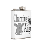 Charmantes, aber wütend kleines böses Zitat lustig Flachmann (Rechts)