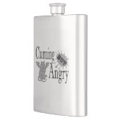 Charmantes, aber wütend kleines böses Zitat lustig Flachmann (Links)