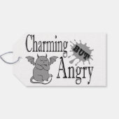 Charmantes, aber wütend kleines böses Zitat lustig Geschenkanhänger (Rückseite Horizontal)