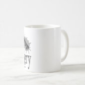 Charmantes, aber wütend kleines böses Zitat lustig Kaffeetasse (VorderseiteRechts)