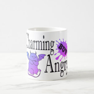 Charmantes, aber wütend kleines böses Zitat lustig Kaffeetasse