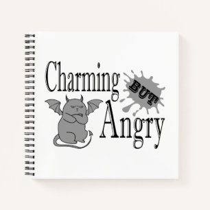 Charmantes, aber wütend kleines böses Zitat lustig Notizblock