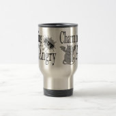 Charmantes, aber wütend kleines böses Zitat lustig Reisebecher (Mittel)