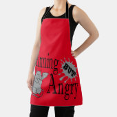 Charmantes, aber wütend kleines böses Zitat lustig Schürze (InSitu)