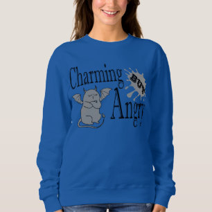 Charmantes, aber wütend kleines böses Zitat lustig Sweatshirt