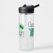 Charmantes, aber wütend kleines böses Zitat lustig Trinkflasche (Links)