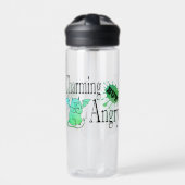 Charmantes, aber wütend kleines böses Zitat lustig Trinkflasche (Vorderseite)