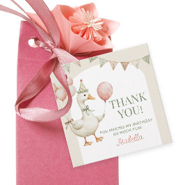 Charmantes Albernes Gänse 1. Geburtstag Vielen Dan Geschenkanhänger