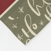 Charmantes altmodisches Weihnachtsfest Fleecedecke (Ecke)