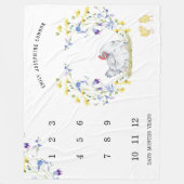 Charmantes Bauernhaus | Baby Milestone Blanket Fleecedecke (Vorderseite)