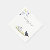 Charmantes Bauernhaus | Hühner und Blumen Serviette (Ecke)