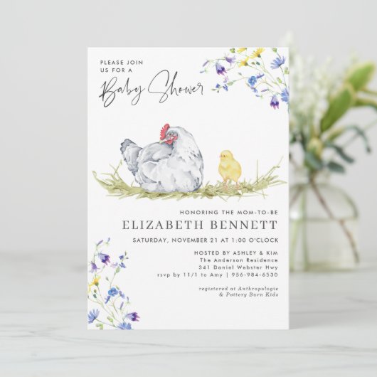 Charmantes Bauernhaus | HühnerBaby (Stehend Vorderseite)