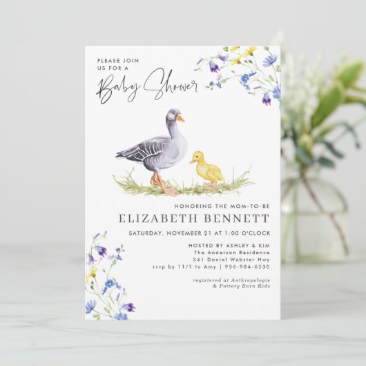 Charmantes Bauernhaus | Mutter Gänse Baby (Stehend Vorderseite)