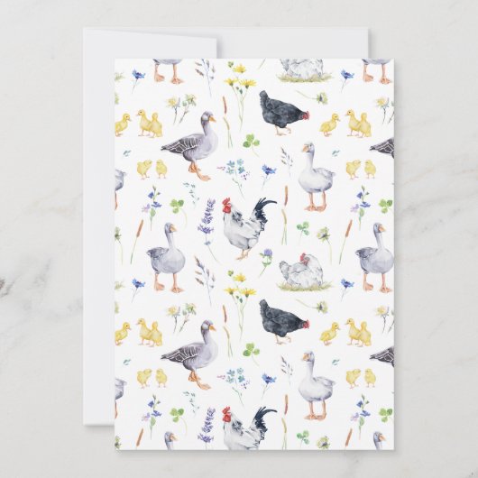 Charmantes Bauernhaus | Mutter Gänse Baby (Rückseite)